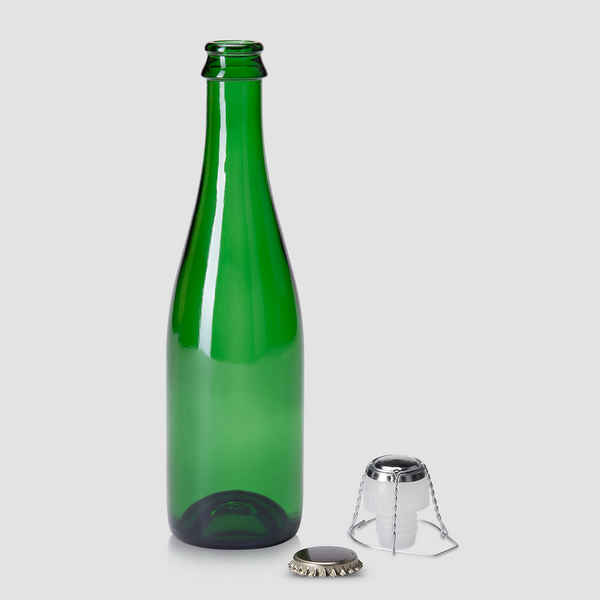 Арт.1143 бутылка Шампань 375 мл для пива и сидра корк, мюзле