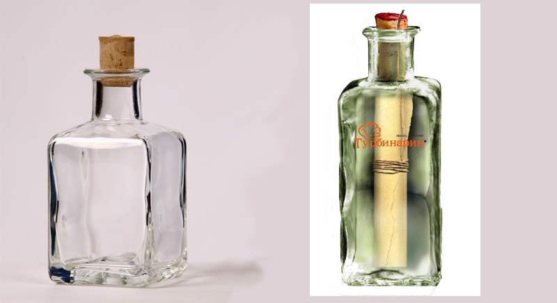 Примеры оформления бутылок